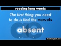 Decoding Closed Syllables in Long Words