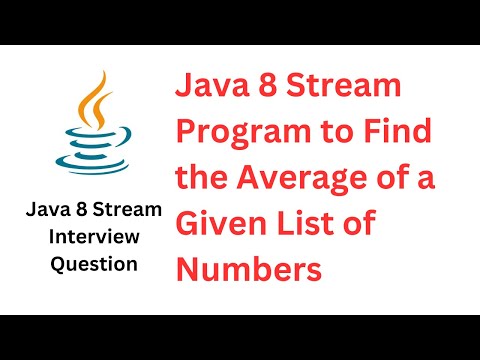 Java 8 Stream Program to Find the Average of a Given List of Numbers #javainterview @RameshFadatare