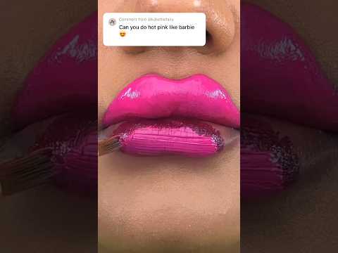 Color mixing to get Hot Pink 🩷 #maybelline #colortheory #lipstick