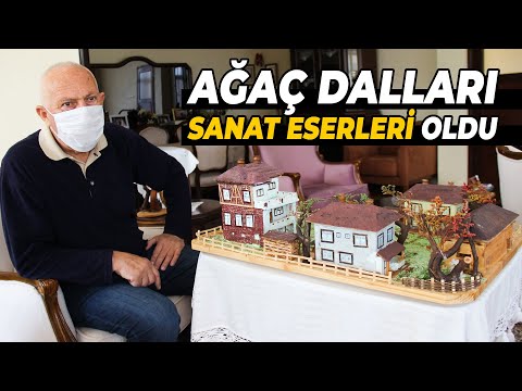 Kurumuş Ağaç Dallarını Sanat Eserlerine Dönüştürüyor