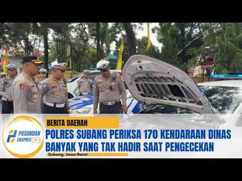 Polres Subang Periksa 170 Kendaraan Dinas Banyak yang Tak Hadir Saat Pengecekan
