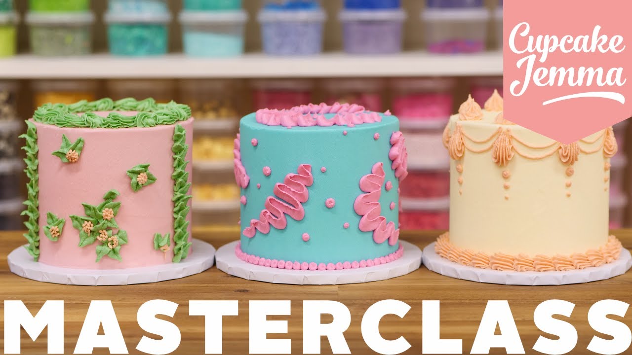 Buttercream Cake Piping Masterclass Cupcake Jemma
