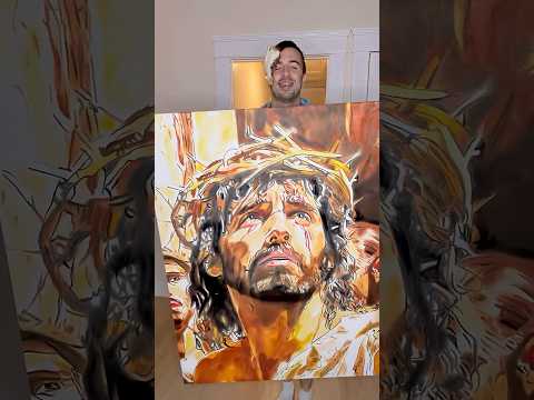 I just hope Christians like my art❤️‍🔥♾️♠️ #jesus #jesusart #faithoverfear #amen #modernart #god