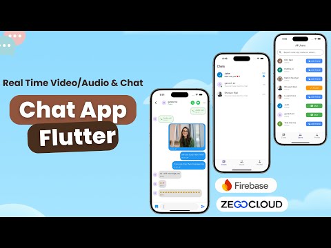 Flutter Chat App with Firebase  - Real Time Chat, Video and Audio Call
