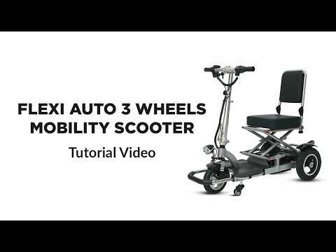 FLEXI Auto 3 Wheels Mobility Scooter | Tutorial Video