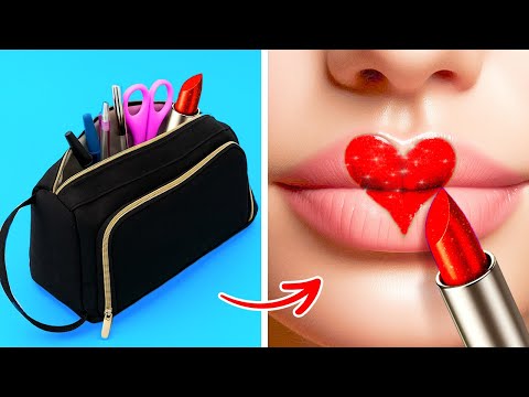 INTRODUIRE DU MAQUILLAGE EN DOUCE À L'ÉCOLE 💄🎒 Astuces pour Rester Glamour sur le Campus par 123 GO!