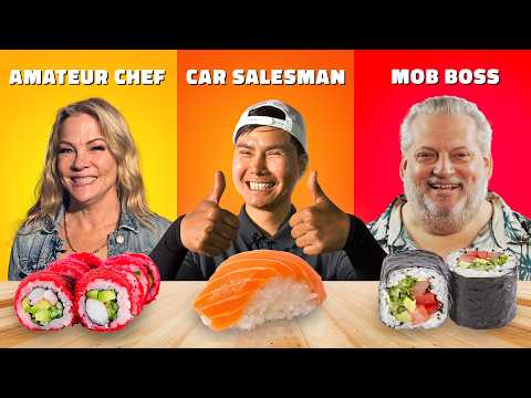 Three Random People Make Sushi in Street Cooking Battle. Who did best?