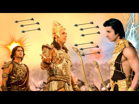 कर्ण से अर्जुन को बचाने आए कृष्ण   || Suryaputra Karn || #mahabharat