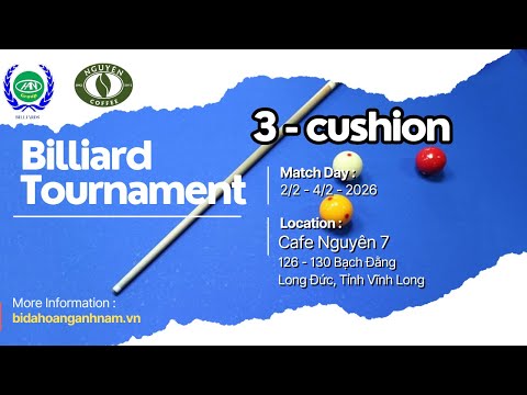 🔴BÁN KẾT | THANH TUẤN - THANH TẤN | GIẢI CAROM 3C TRANH CUP CF NGUYÊN