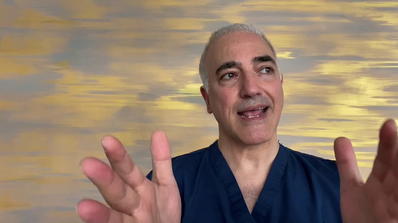 Screenshot of Dr. Alizadeh during his video.