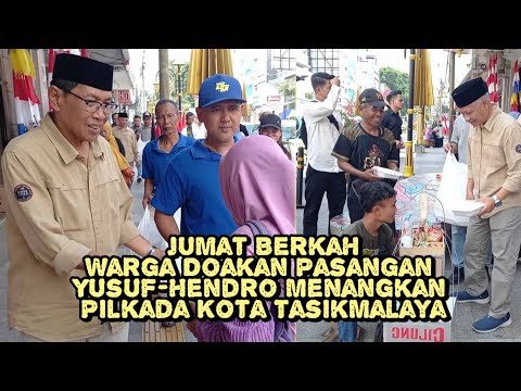 Jumat Berkah, Warga Doakan Pasangan Yusuf-Hendro Menangkan Pilkada Kota Tasikmalaya