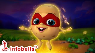 சூப்பர் ஹீரோ உருளைக்கிழங்கு செல்லக்குட்டி - Super Hero | Tamil Rhymes for Children | Infobells
