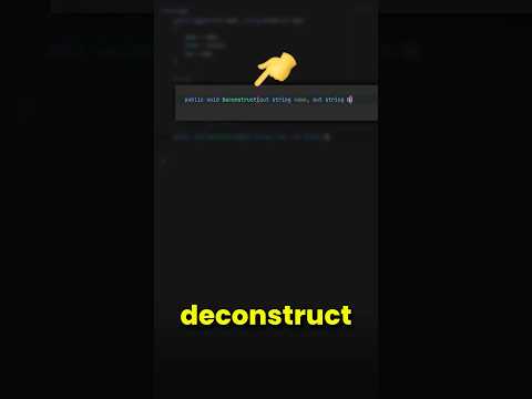 Deconstructors in C# are awesome