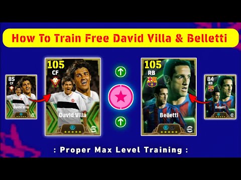 How To Train Epic David Villa & Epic Belletti Max In eFootball 2025 Mobile