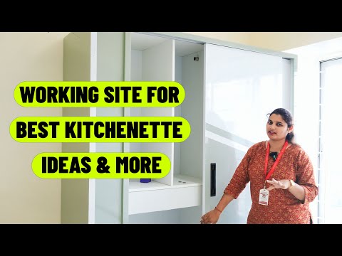 Complete 1 BHK Home Furniture Setup | Working Site for best Kitchenette Ideas & More