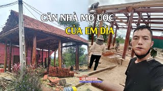 Căn nhà mơ ước của EM DÌA nơi núi rừng Kỳ Sơn đang dần thành hiện thực.