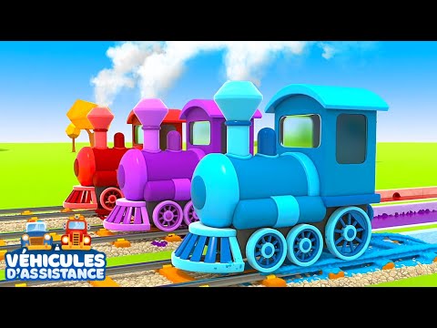 Comment les trains multicolores transportent tout ? 🚂 De la ferme à la ville, découvre leur rôle !