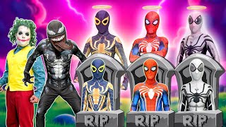 IF I Have 3 Spider-Man Friends In 1 House? Spider-man Become A Ghost & Revenge JOKER???