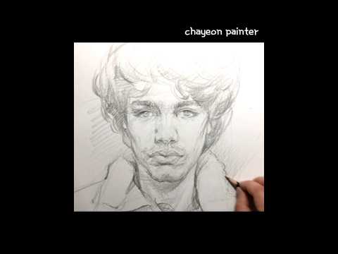 Pencil Portrait Drawing | Intense <strong>Male</strong> Face Sketch | 마일스 프랭크 얼굴 드로잉