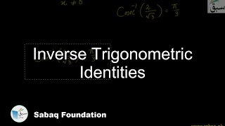 Inverse Trigonometric Identities