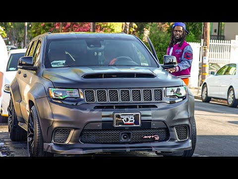 Chief Keef's TrackHawk Jeep Widebody in Custom Camo.