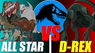 What if : Assembly of all Jurassic World dinosaurs (The Last Story of the Zombie Dinosaur)