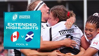 A battle for the top of Pool B ⚔️ | Canada v Scotland | Rugby World Cup 2025 | Extended Highlights