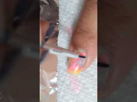 DIY Marble Nails w/sharpies #nails #sharpieart #marblenails #nails #nailart #naildesign #diy