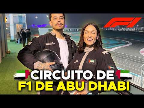 Como é andar de kart no Circuito de Fórmula 1 de ABU DHABI!