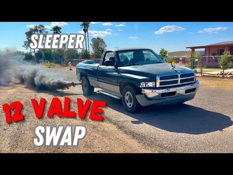 I swapped a Marketplace score HOT ROD diesel in my BLOWN UP parts truck!