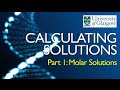 Calculating Molarity and Concentration