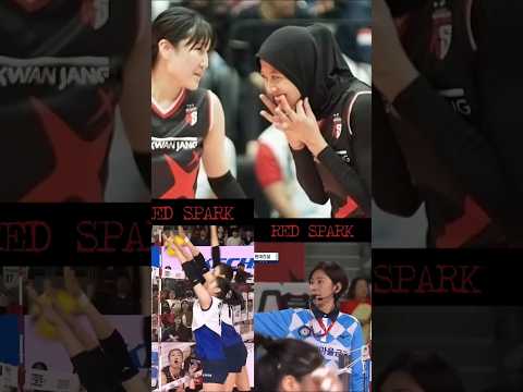 Spike megatron dan protes yang Hyo jin #shorts #volleyball #mega #volicantik #redsparks