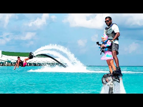 Poprvé v životě s Ariankou zkoušíme FLYBOARD! | Maledivy 2024