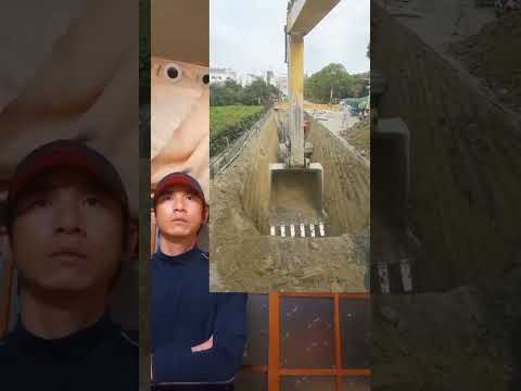 Excavator - Encountering obstacles during construction #excavator #construction #shorts