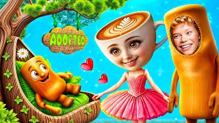 Fui Adotado pela Bailarina Cappuccina e pelo Tun Tun Tun Sahur! De Nerd a Cérebro Italiano!