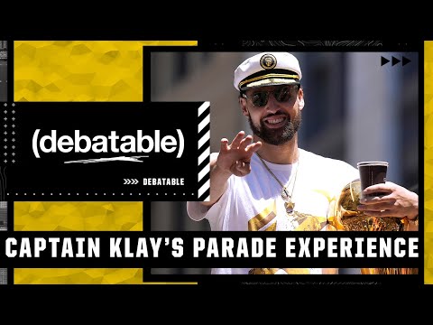 What are the chances Klay had the best Warriors championship parade performance ever? | (debatable) video clip