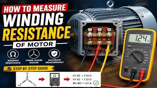 How to Measure Winding Resistance of a 3-Phase Motor | Multimeter Test (Step-by-Step)