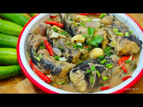 របៀបធ្វើត្រីអណ្ដែងស្ងោរទឹកប្រហុក ម្ហូបថ្មីឆ្ងាញ់ ធ្វើលឿន Delicious food and