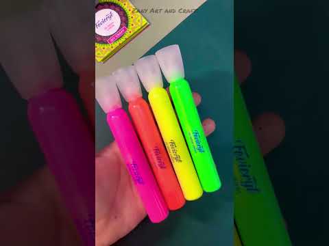Trying fevicrly 3d Neon Liners for the first time 😱💥 #shortsviral