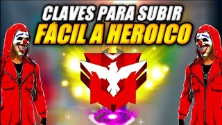 🔥ASI PUEDES SUBIR A HEROICO Y GRAN MAESTRO RAPIDO EN FREE FIRE CLASIFICATORIA
