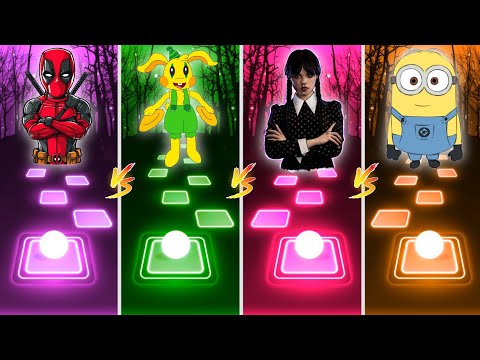 Deadpool vs Bunzo Bunny vs Wednesday Addams Family vs Minions Banana - Cover