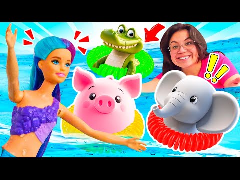 El zoológico marino. Vídeos de Barbie sirenas para niñas.