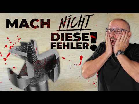Forstner vs. Gewindespitze: DER gefährlichste Fehler beim Bohren!
