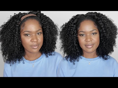Beginner-Friendly Kinky Curly Half Wig | ISEE Hair Review & Styling!