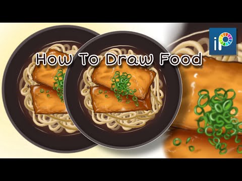 How To Draw Food | IbisPaint x - Step By Step