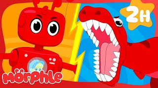 Robots VS Dinosaurs Battle! 🤖🦕 | Mila and Morphle | Cartoons for Kids