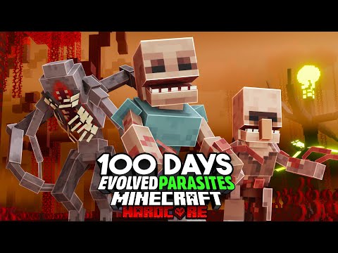 100 Days in a Evolved Parasite Apocalypse in Hardcore Minecraft... Here's What Happened