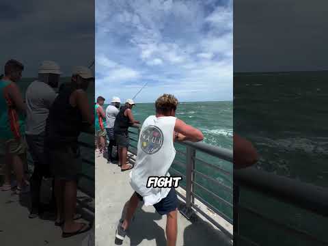 he caught a huge fish