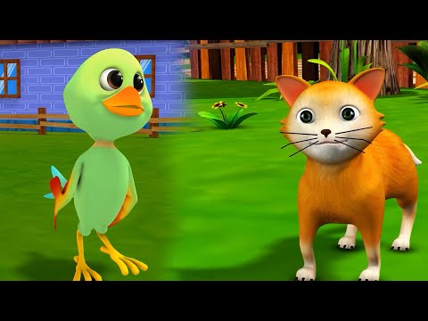 Hathi Raja + Billi Mausi Billi Mausi + Main Tota Main Tota | 3D Animated Rhymes | Hindi Balgeet