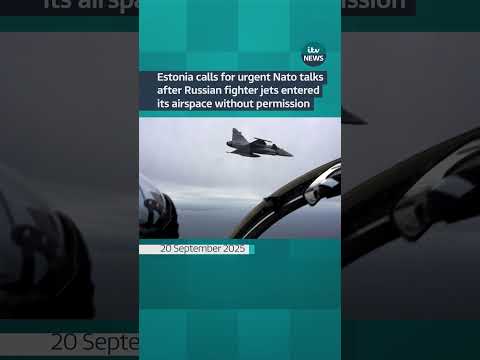 Three Russian fighter aircraft entered Estonia's airspace for 12 minutes without permission #itvnews